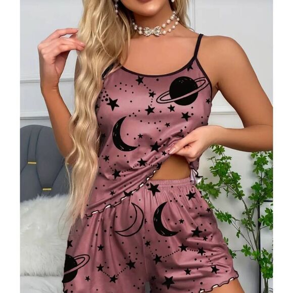 NWOT CHIC ME WOMENS SLEEP SET - Picture 1 of 4